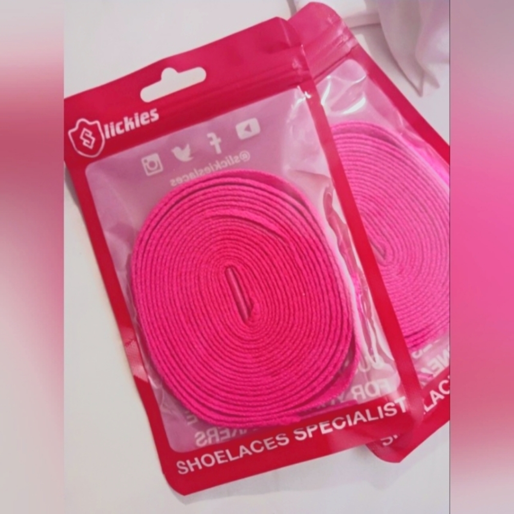 Pink Shoe Laces 💗🛼